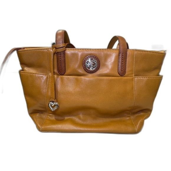 Brighton London Groove Collection Groovy Leather Tote in Camel - Picture 1 of 8